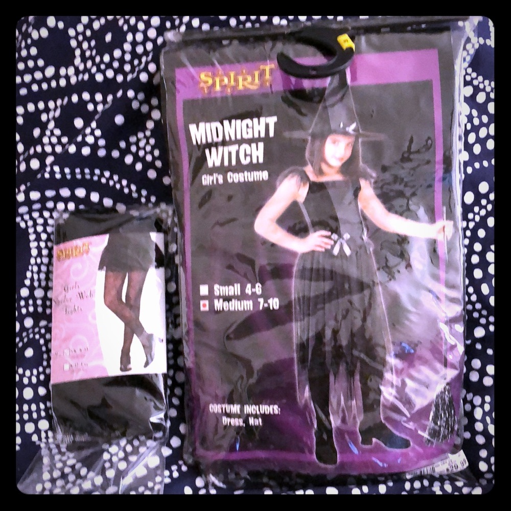 Spirit Halloween Midnight Witch Girls Costume